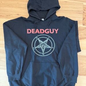 Deadguy “Death to False Metal” Hoodie – XL – Black – New